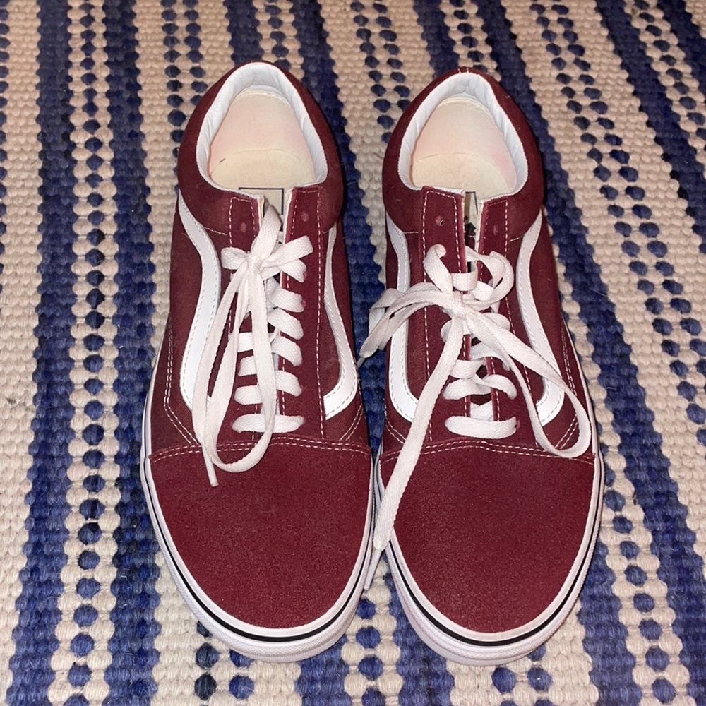 Vans old skool - maroon men’s 10